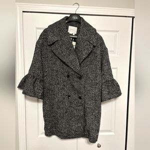 Anthropologie NWT Bell Sleeve Coat